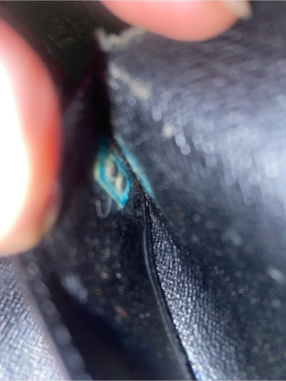 Louis Vuitton Black Textured Leather Key Pouch